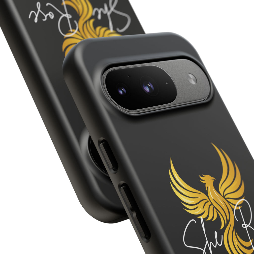 She Rose Different™ Phone Case — Black