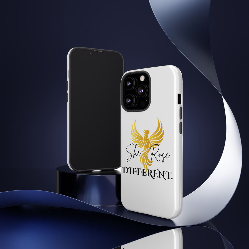 She Rose Different™ Phone Case —  Inspirational Gold Phoenix Design