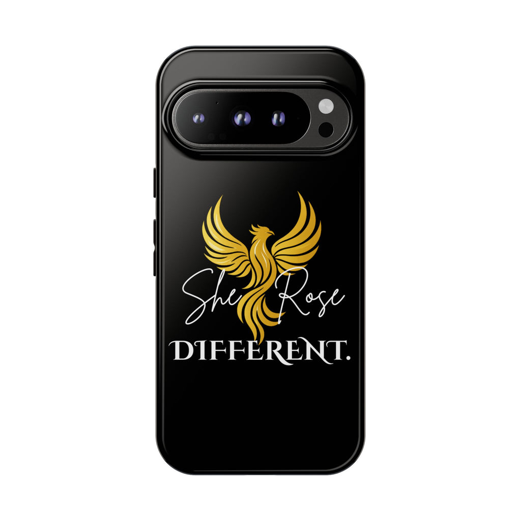 She Rose Different™ Phone Case — Black