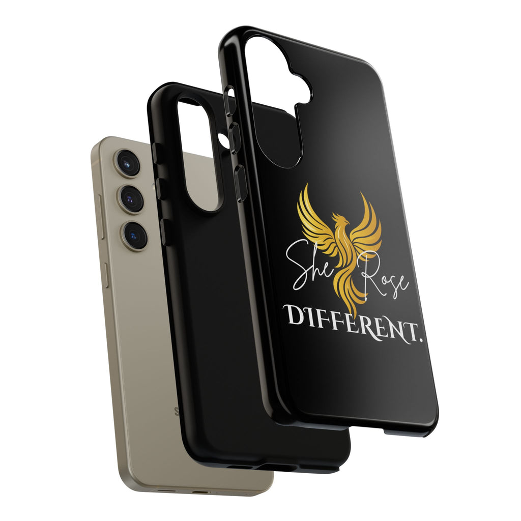 She Rose Different™ Phone Case — Black