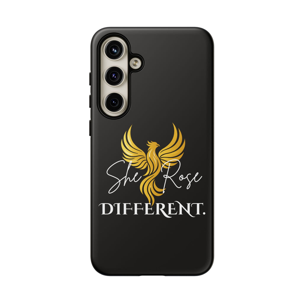 She Rose Different™ Phone Case — Black