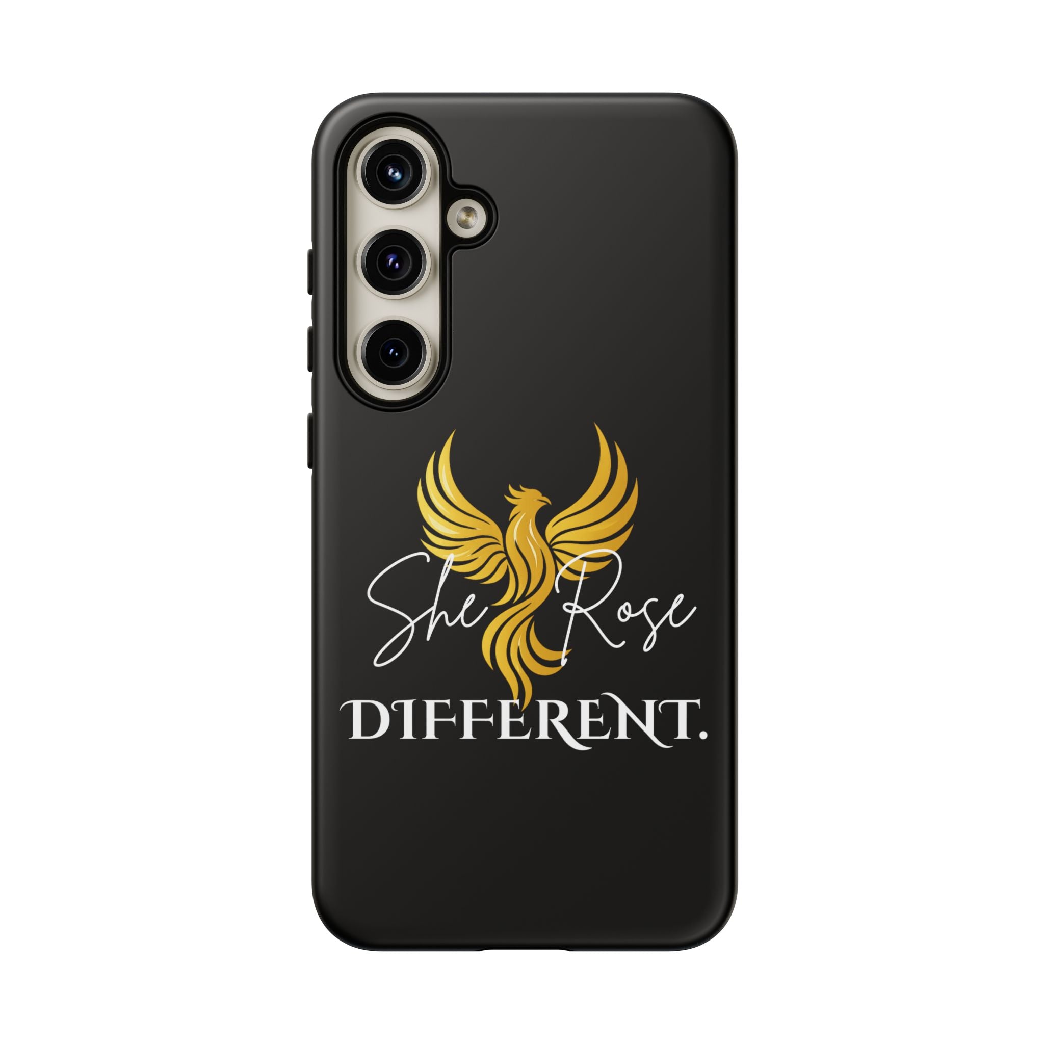 She Rose Different™ Phone Case — Black