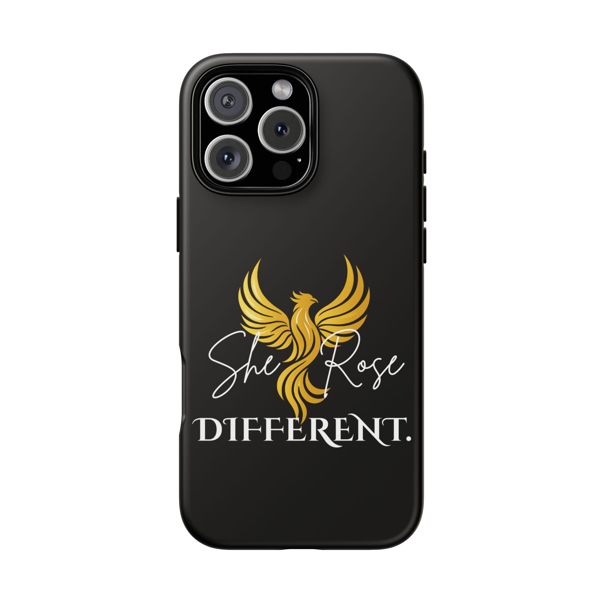 She Rose Different™ Phone Case — Black