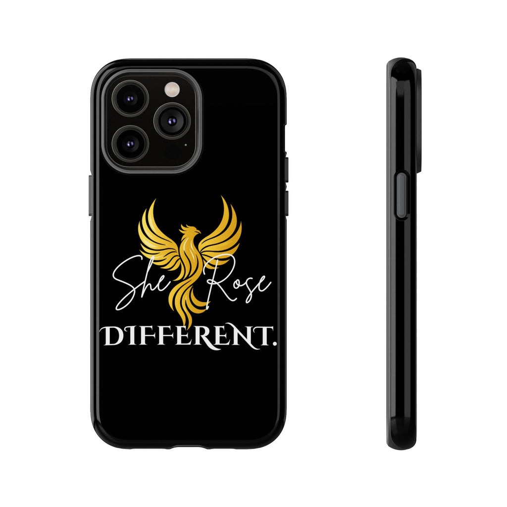 She Rose Different™ Phone Case — Black