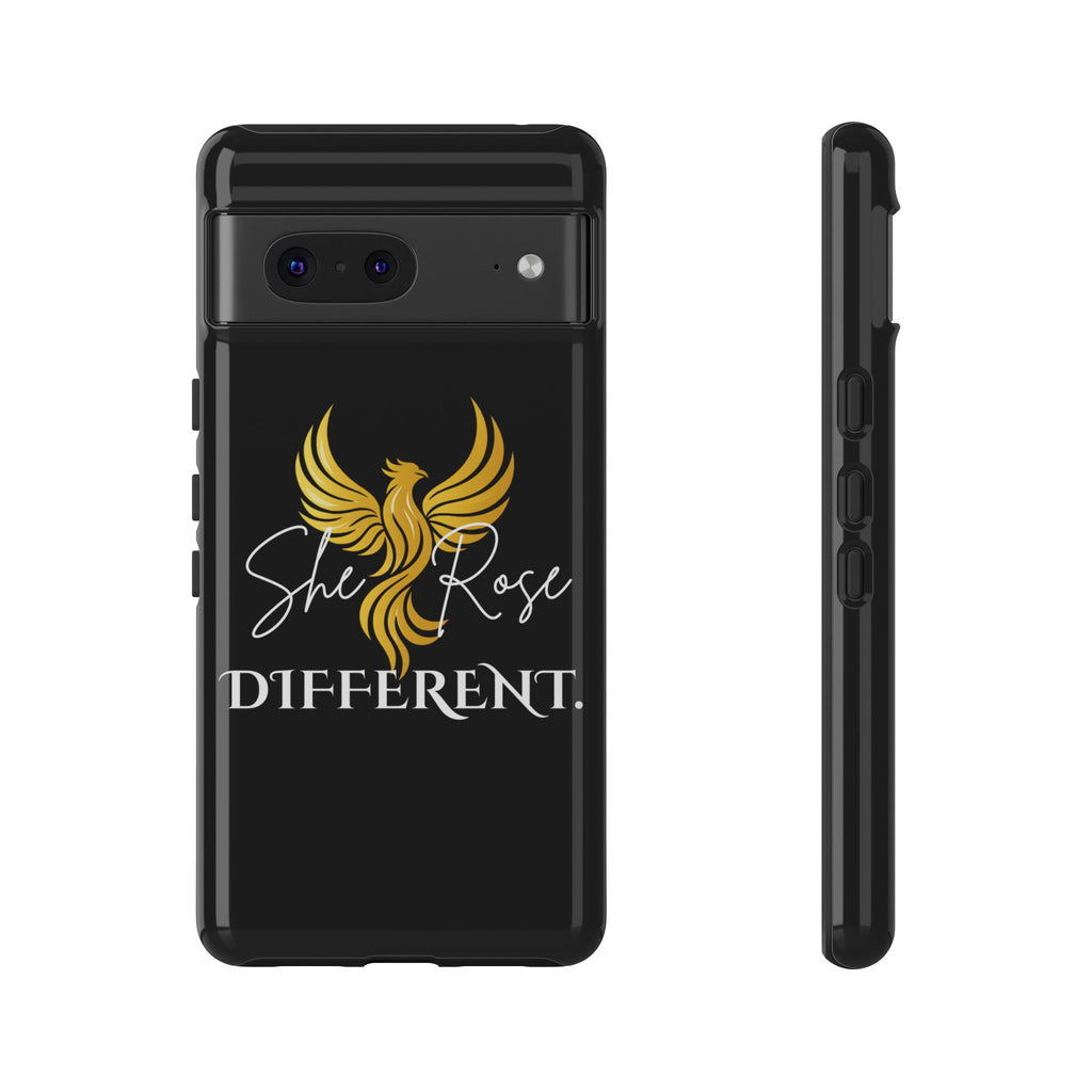 She Rose Different™ Phone Case — Black