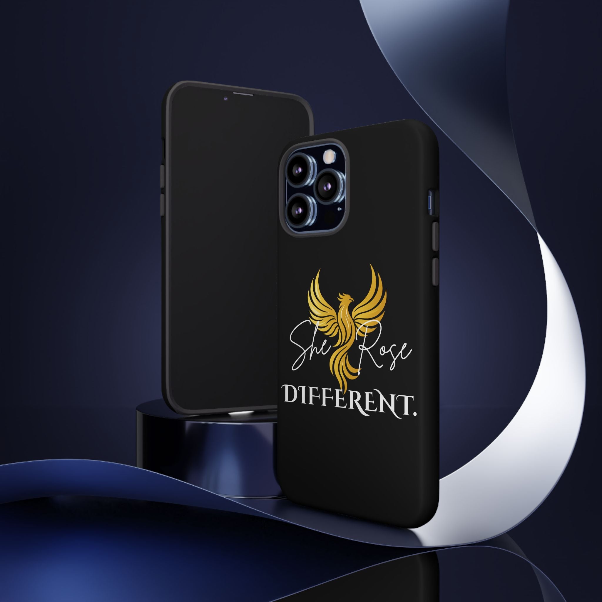 She Rose Different™ Phone Case — Black