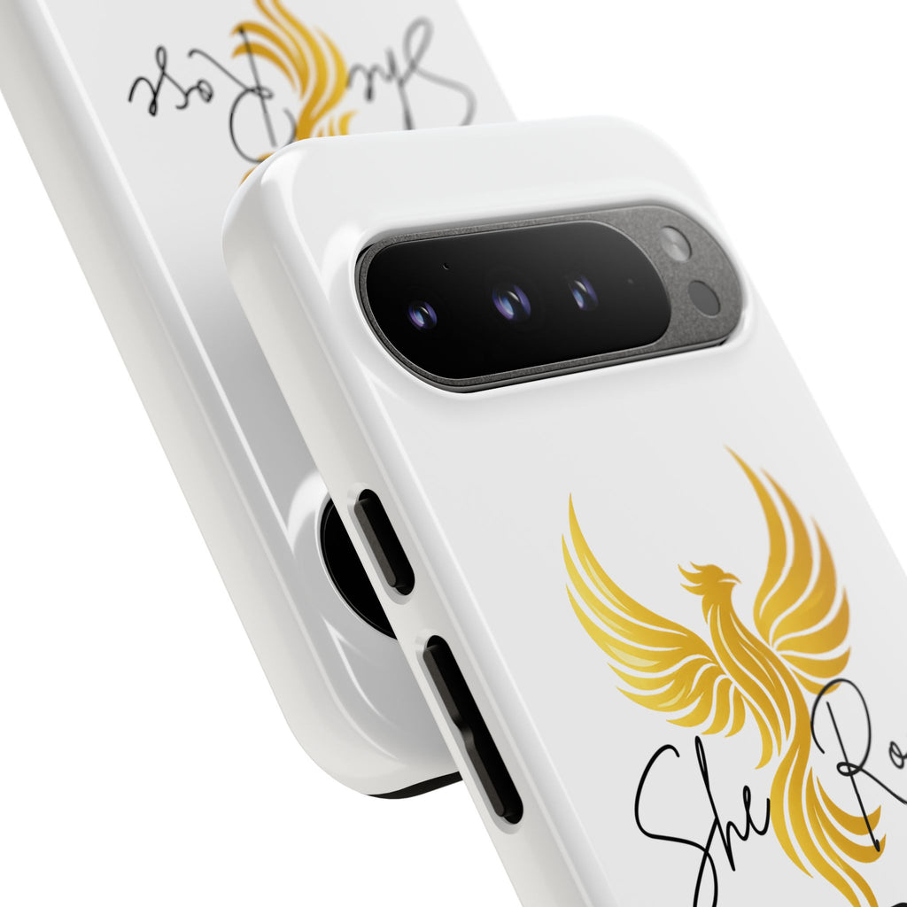 She Rose Different™ Phone Case —  Inspirational Gold Phoenix Design