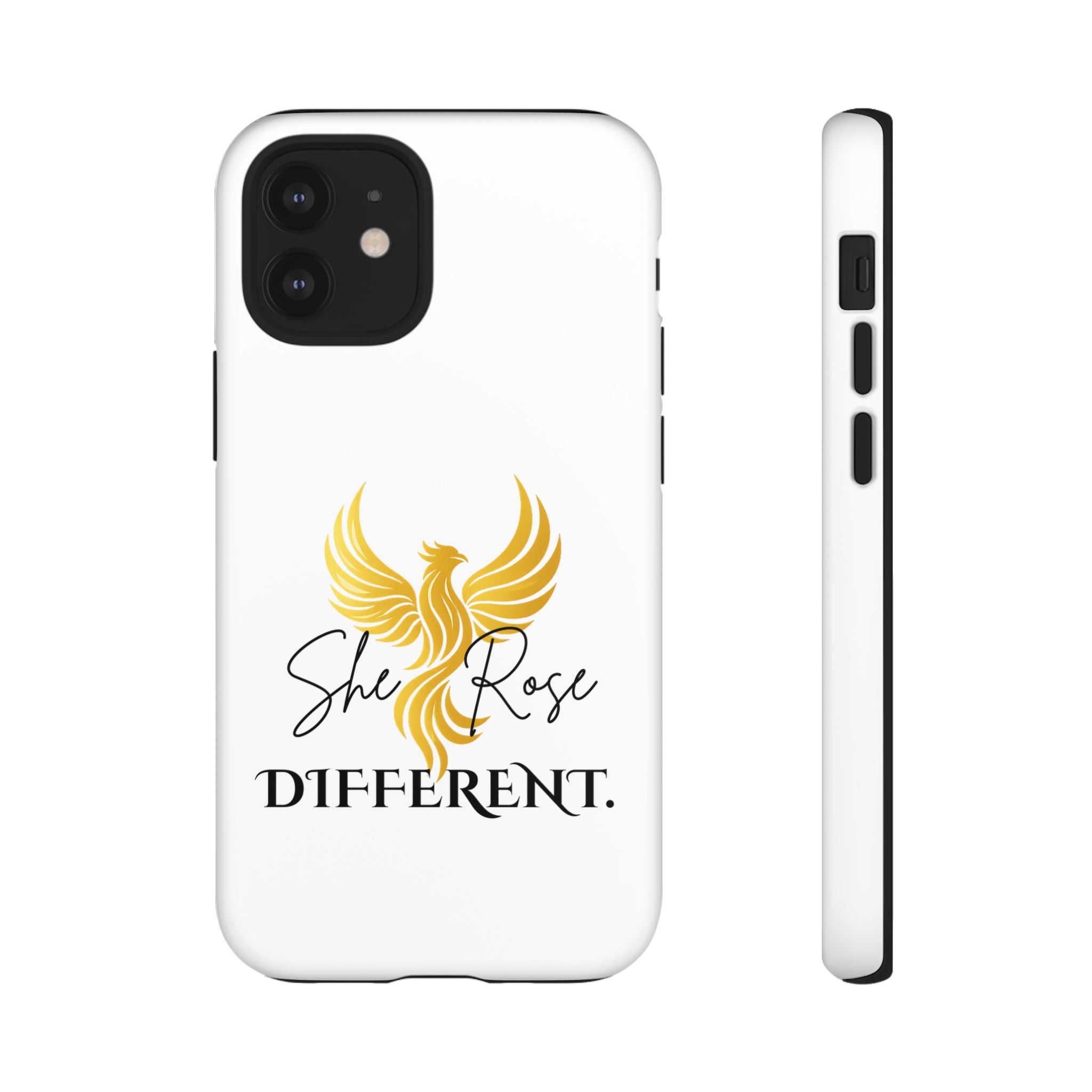 She Rose Different™ Phone Case —  Inspirational Gold Phoenix Design