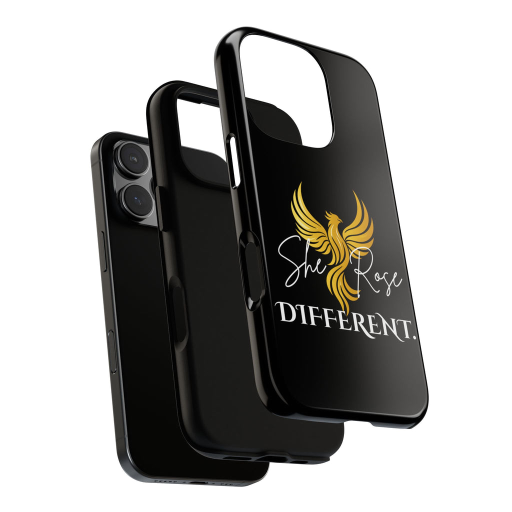 She Rose Different™ Phone Case — Black