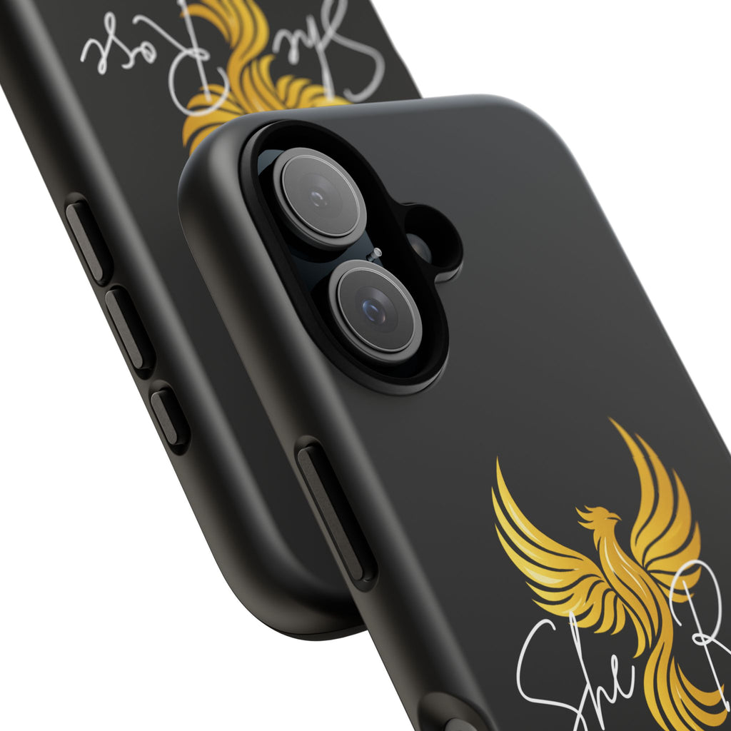 She Rose Different™ Phone Case — Black