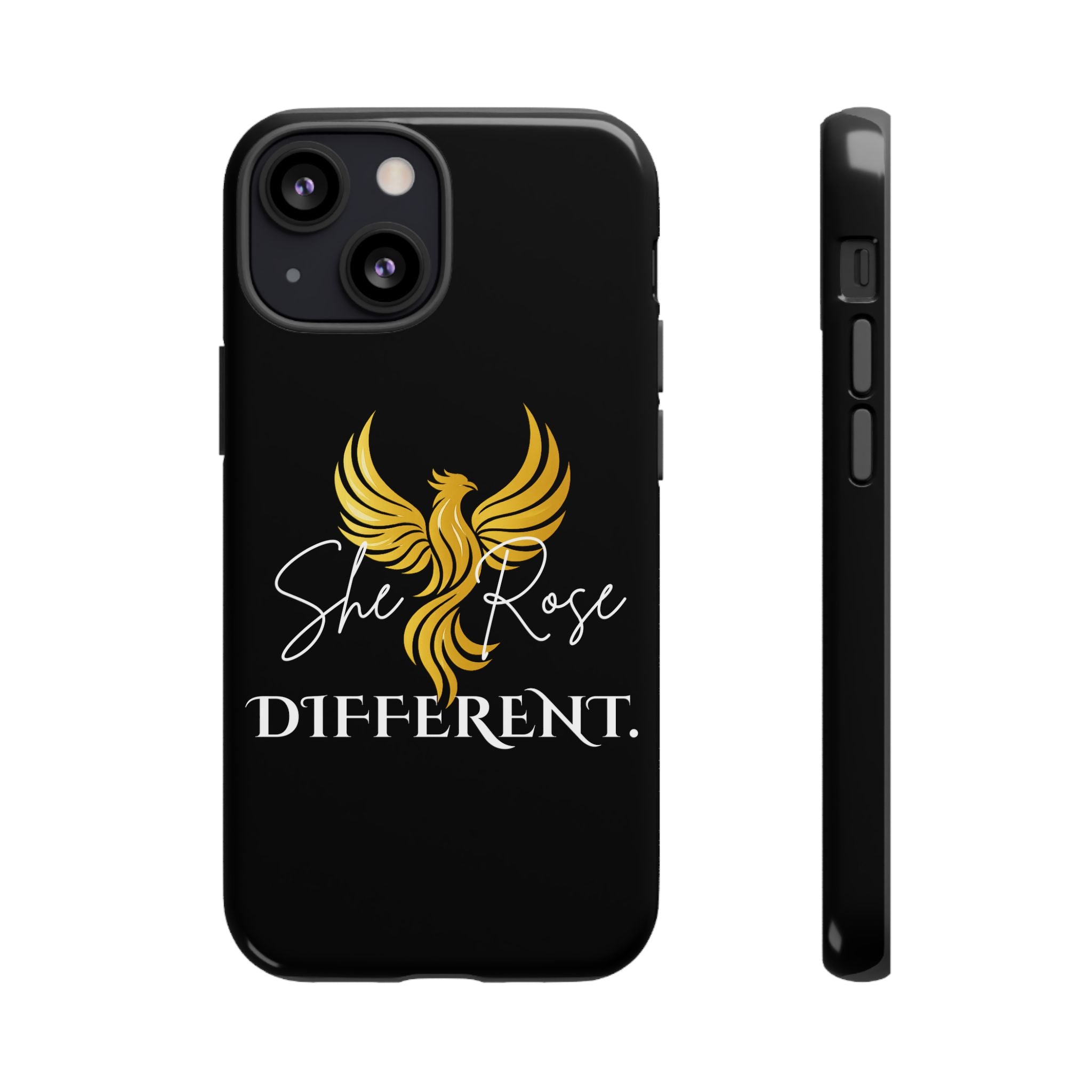 She Rose Different™ Phone Case — Black