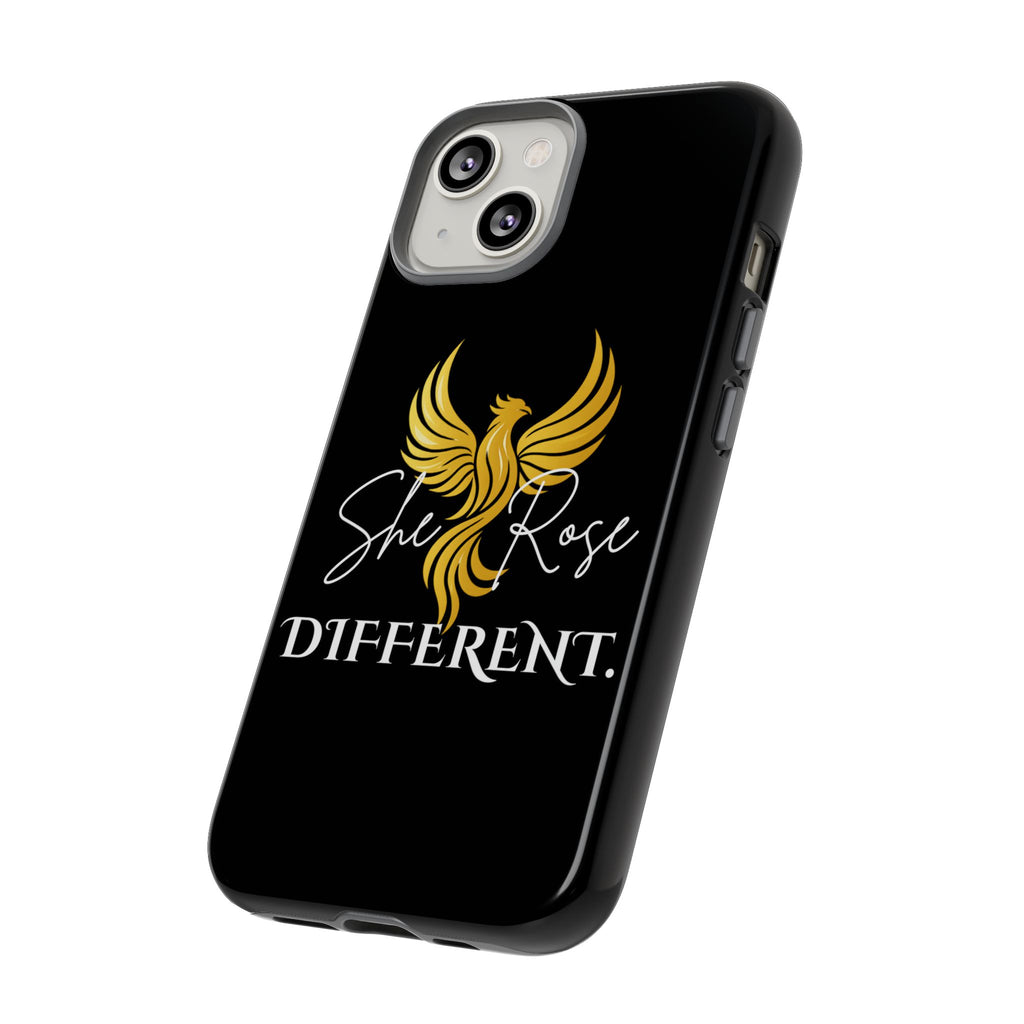 She Rose Different™ Phone Case — Black