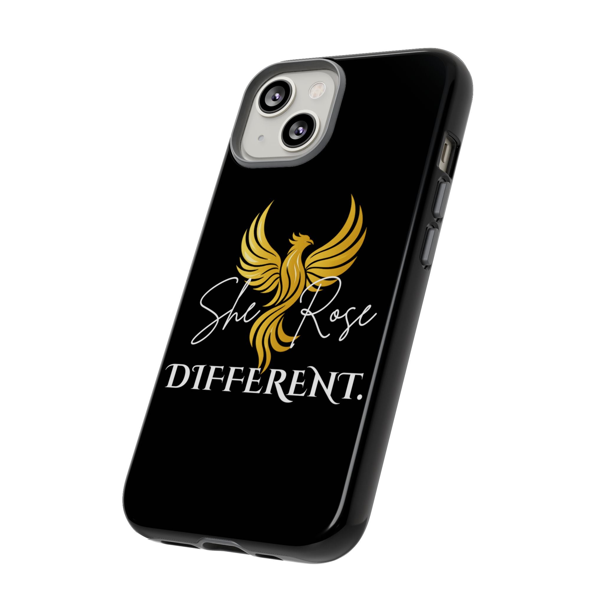 She Rose Different™ Phone Case — Black