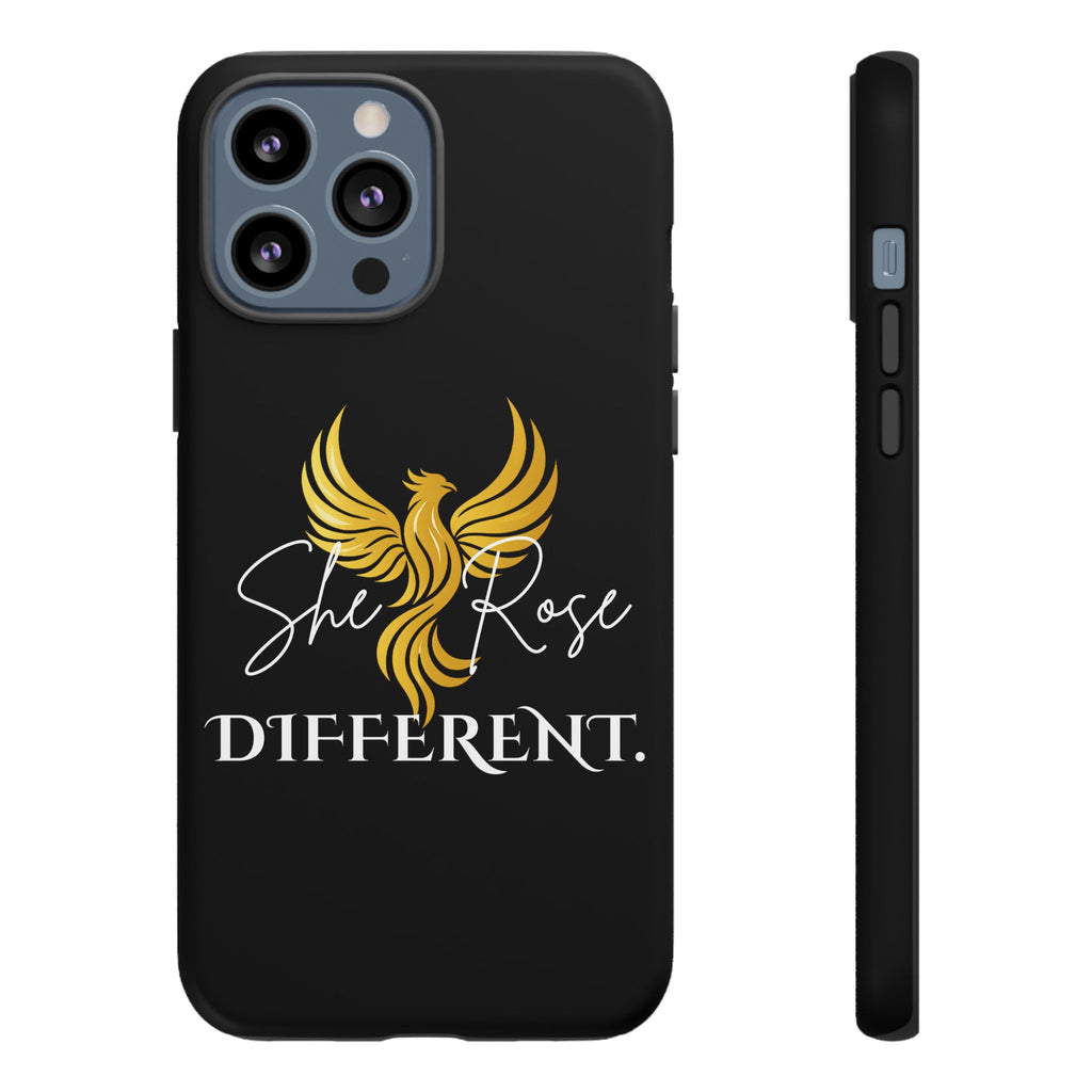 She Rose Different™ Phone Case — Black