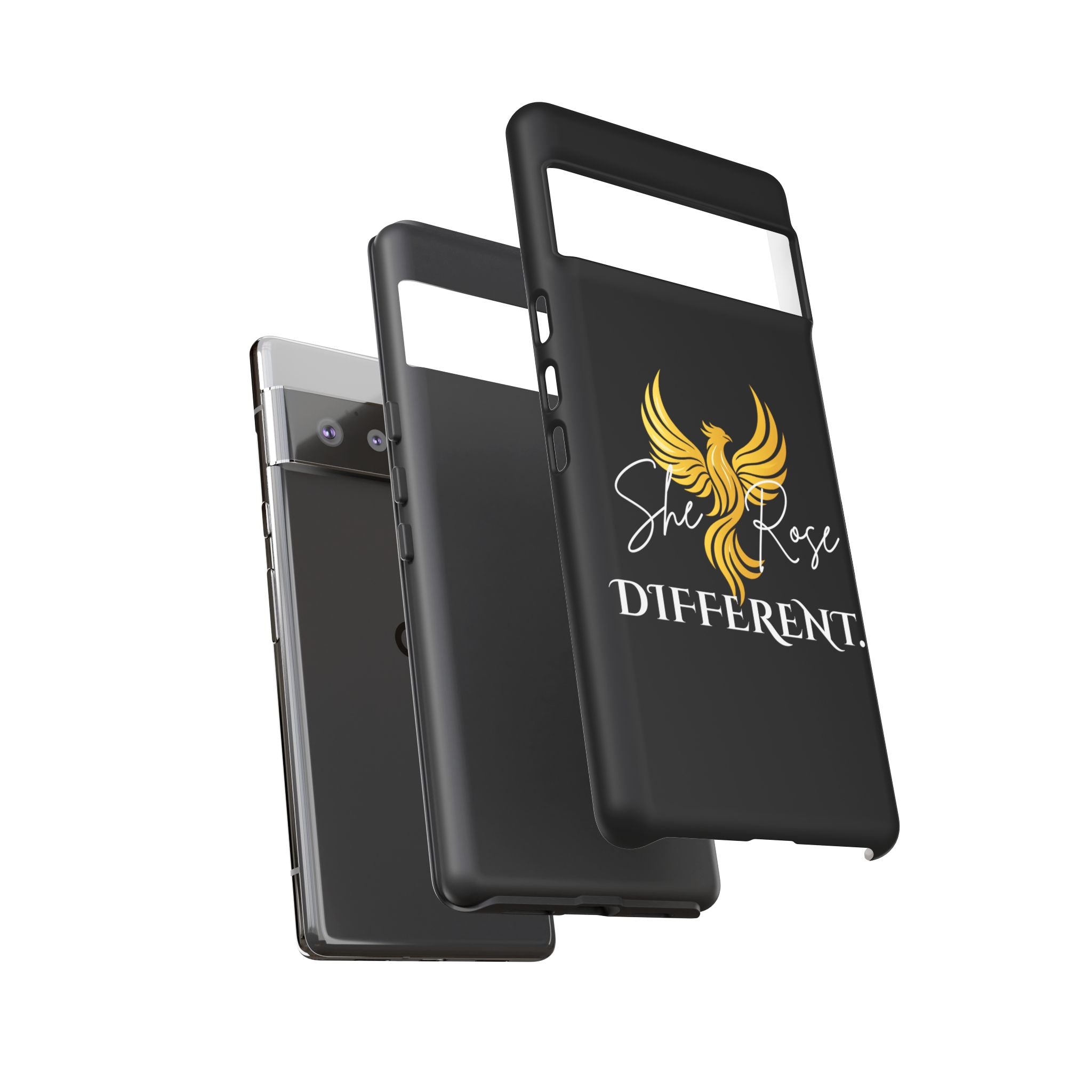 She Rose Different™ Phone Case — Black