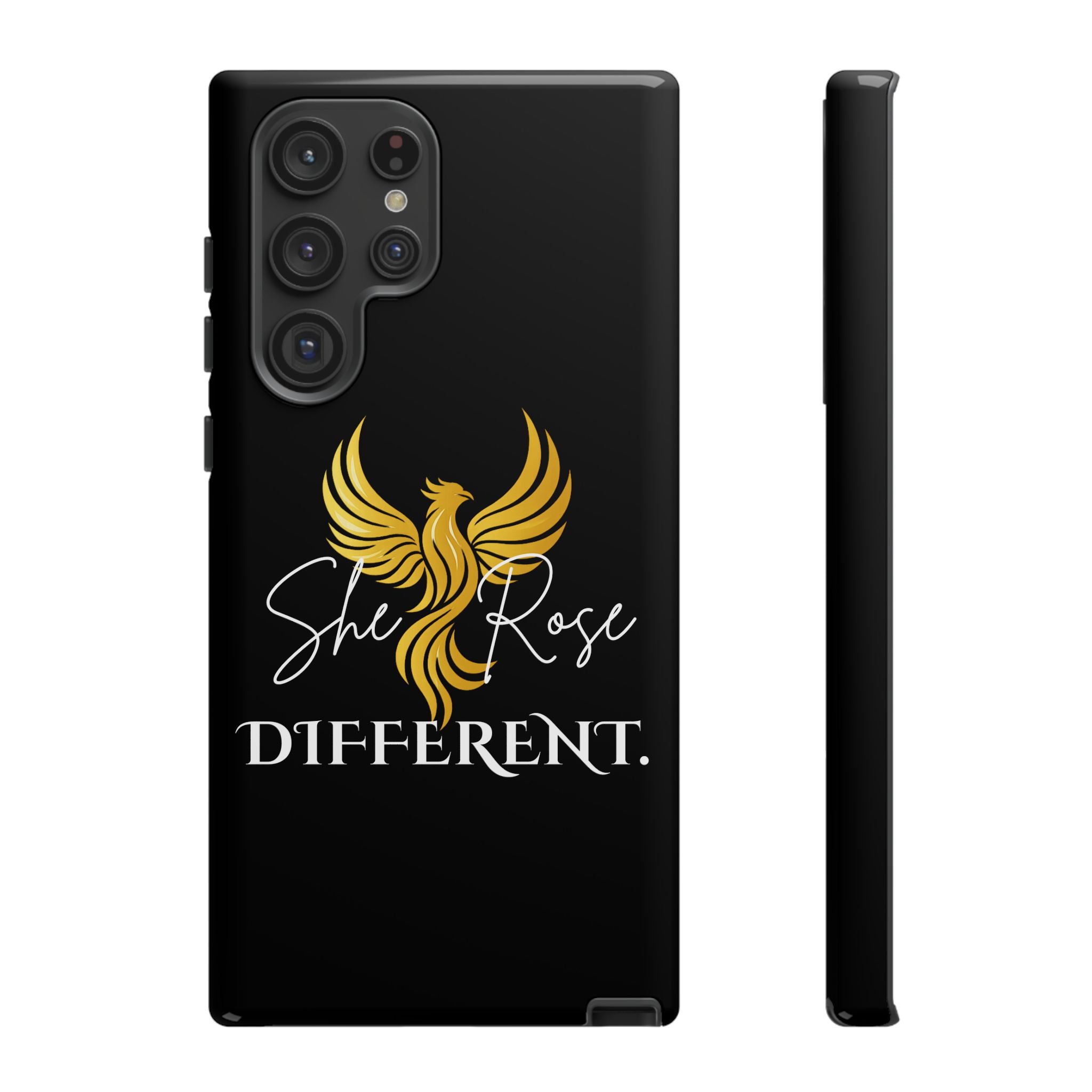 She Rose Different™ Phone Case — Black