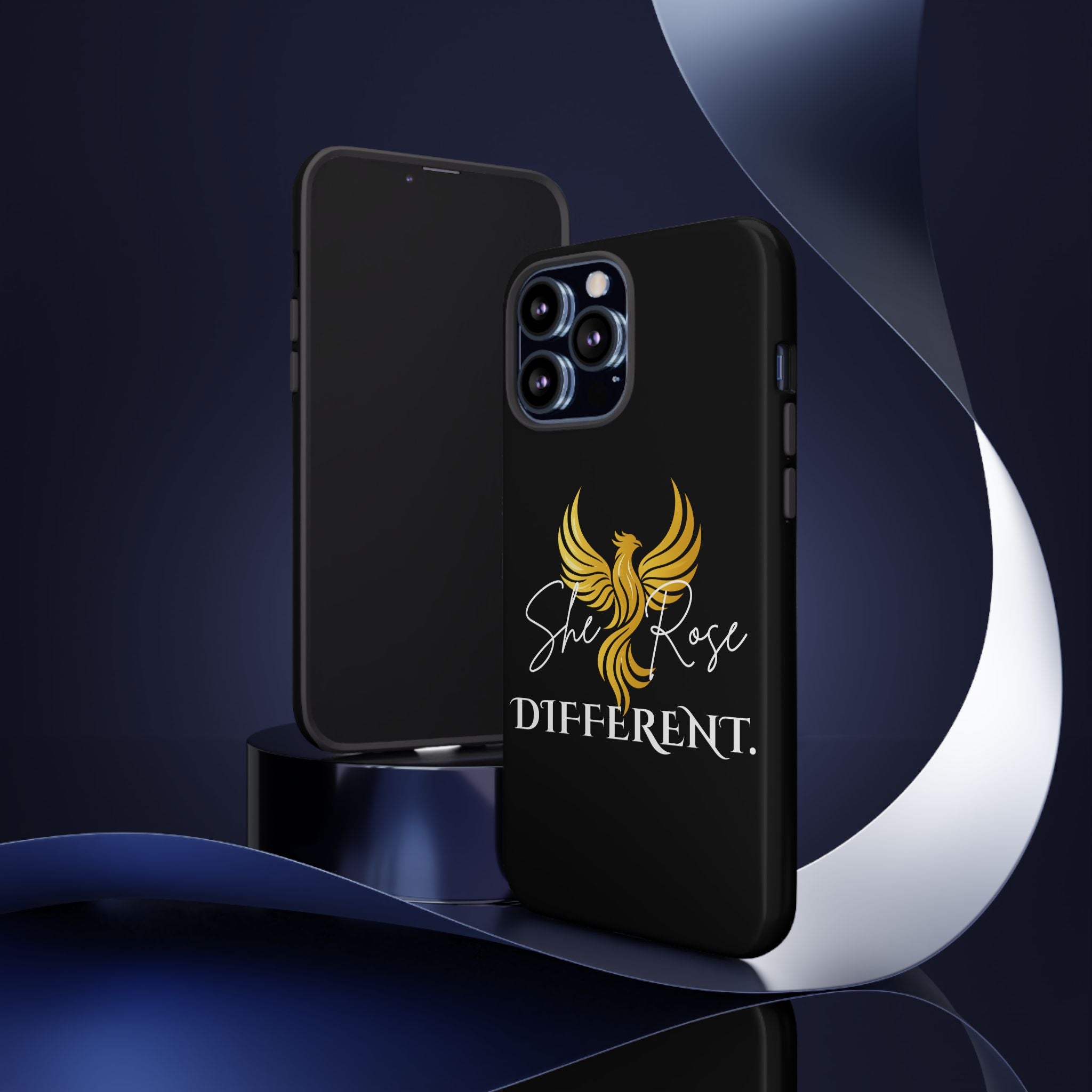 She Rose Different™ Phone Case — Black