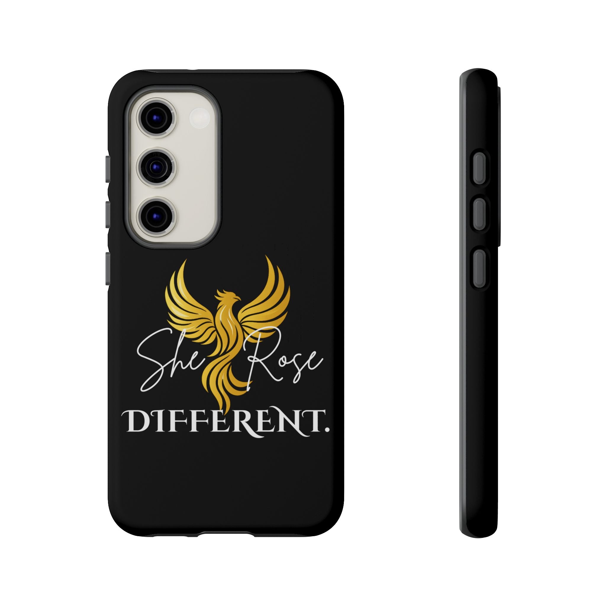 She Rose Different™ Phone Case — Black