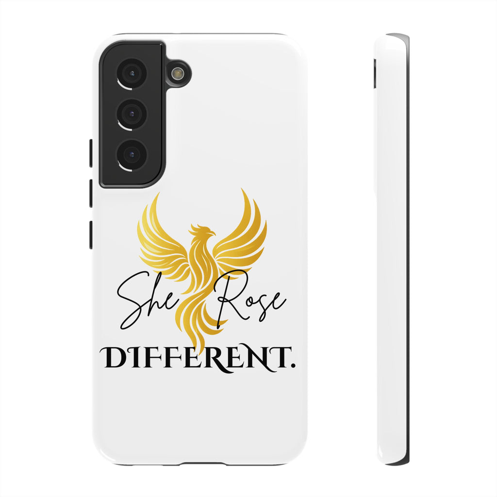 She Rose Different™ Phone Case —  Inspirational Gold Phoenix Design