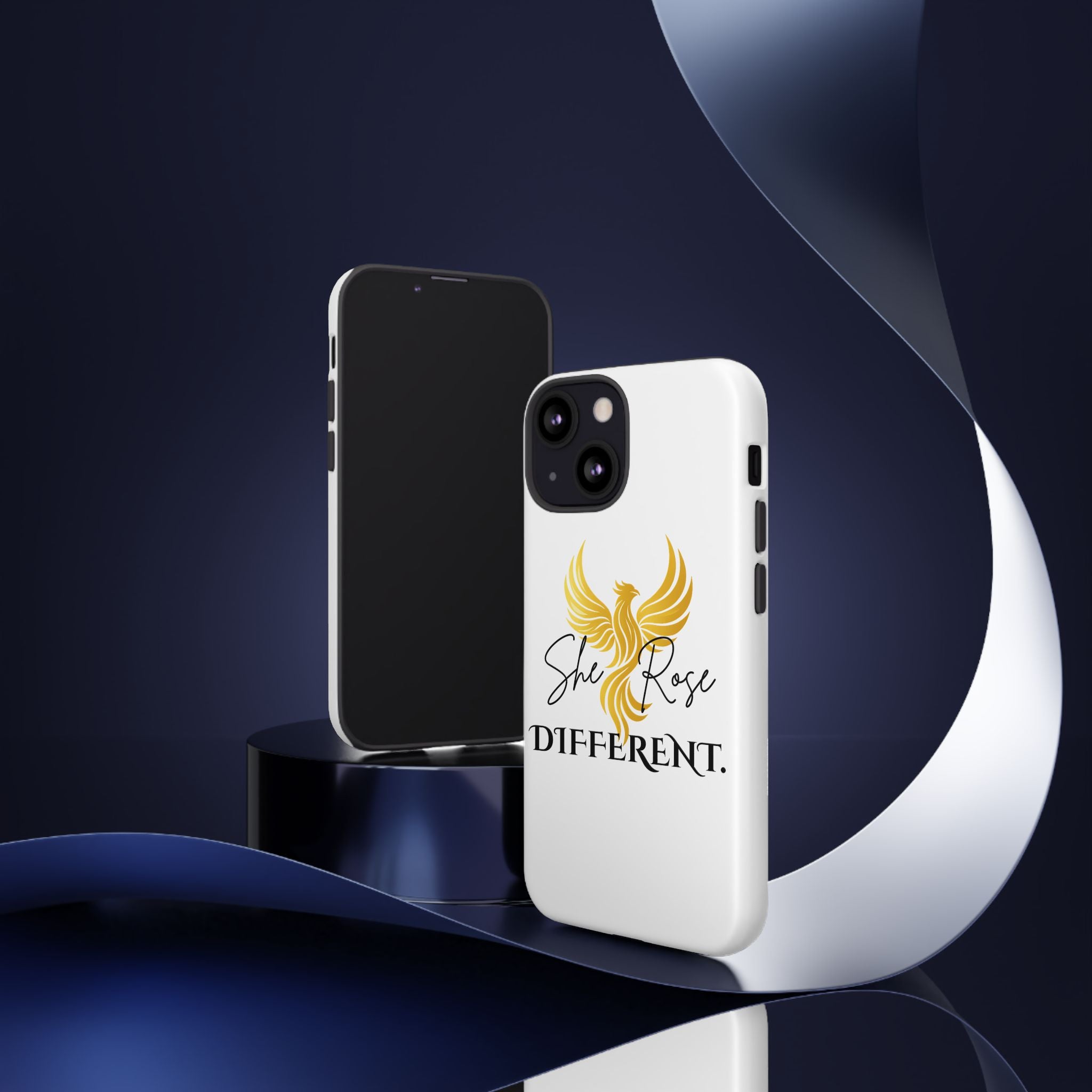She Rose Different™ Phone Case —  Inspirational Gold Phoenix Design