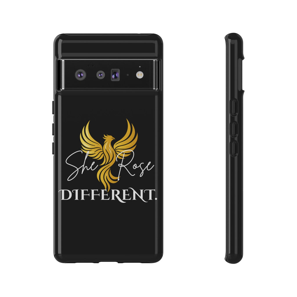 She Rose Different™ Phone Case — Black