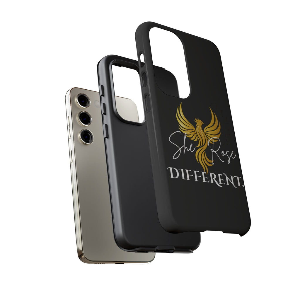 She Rose Different™ Phone Case — Black