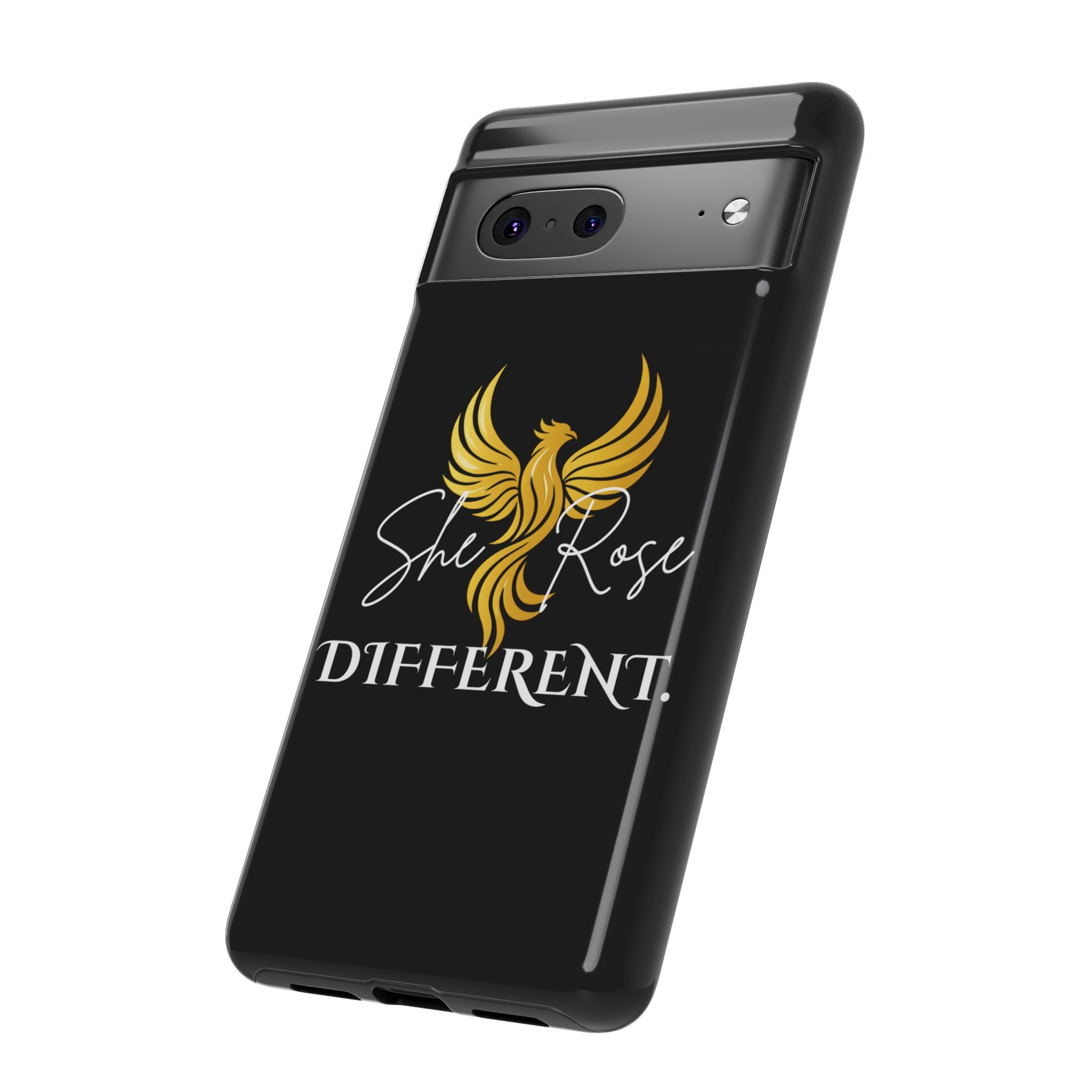 She Rose Different™ Phone Case — Black