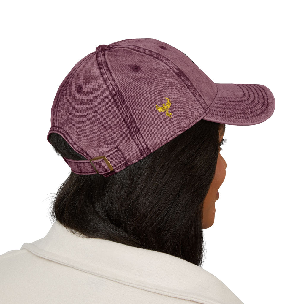 Still Rising™ Distressed Embroidered Hat For Women — Red, Charcoal or Maroon