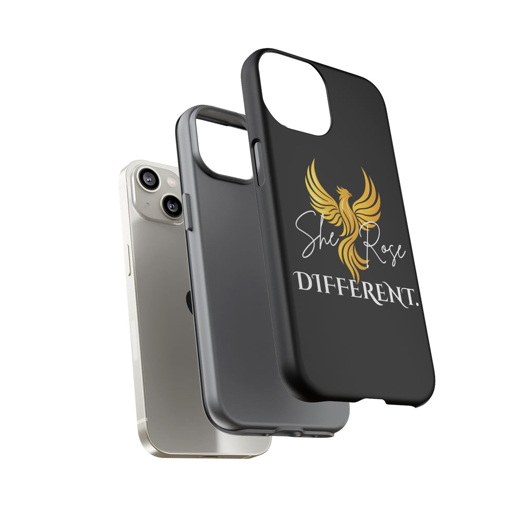 She Rose Different™ Phone Case — Black