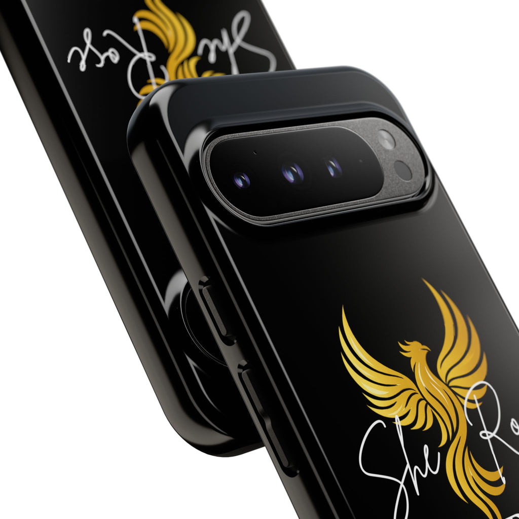 She Rose Different™ Phone Case — Black
