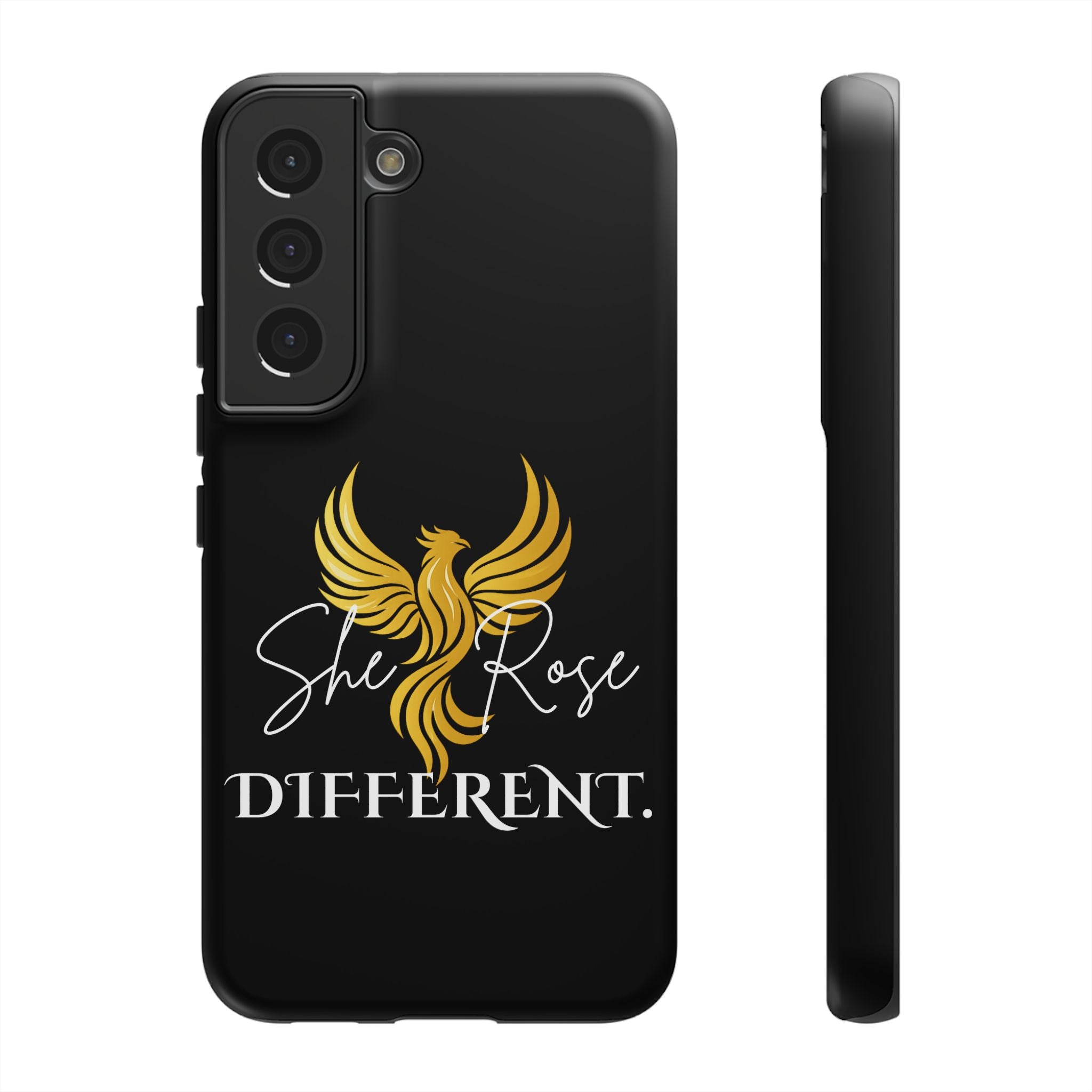 She Rose Different™ Phone Case — Black