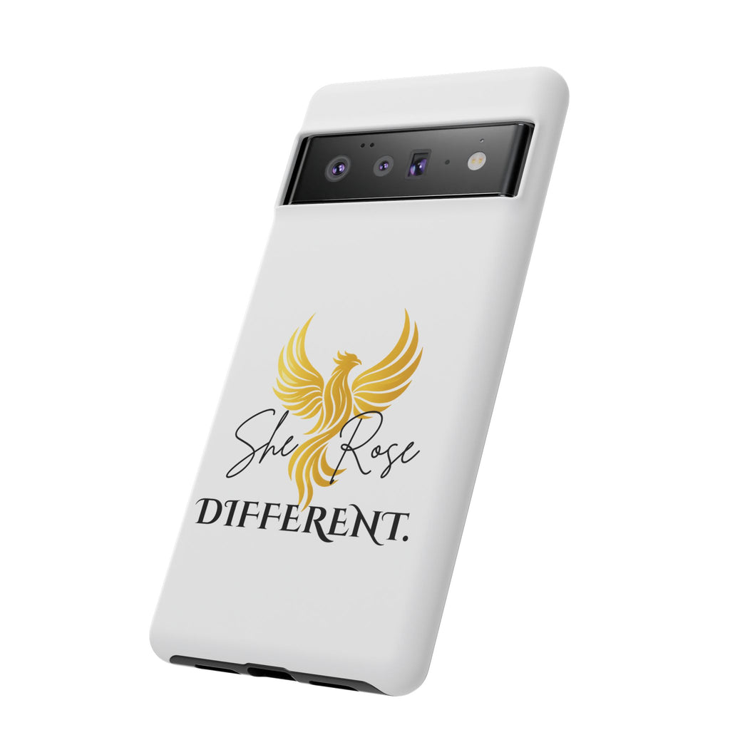 She Rose Different™ Phone Case —  Inspirational Gold Phoenix Design