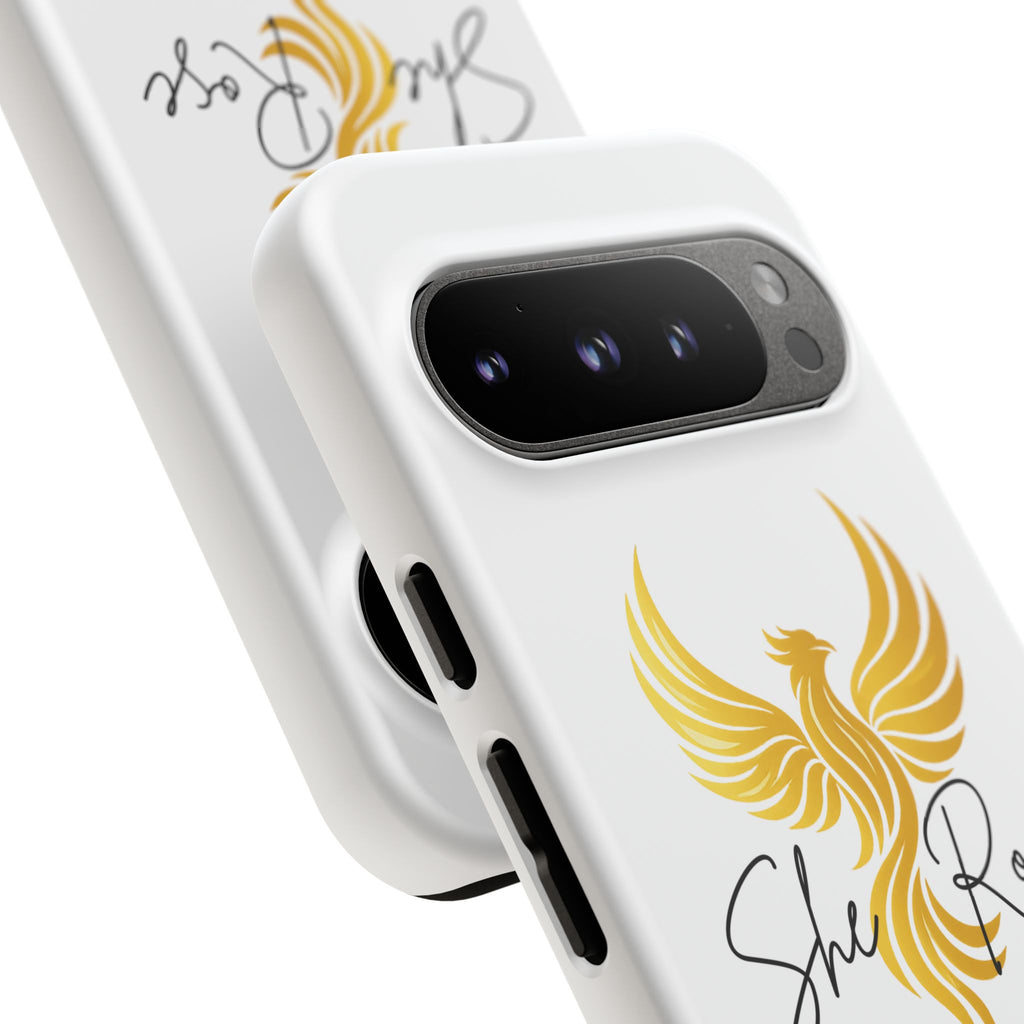She Rose Different™ Phone Case —  Inspirational Gold Phoenix Design