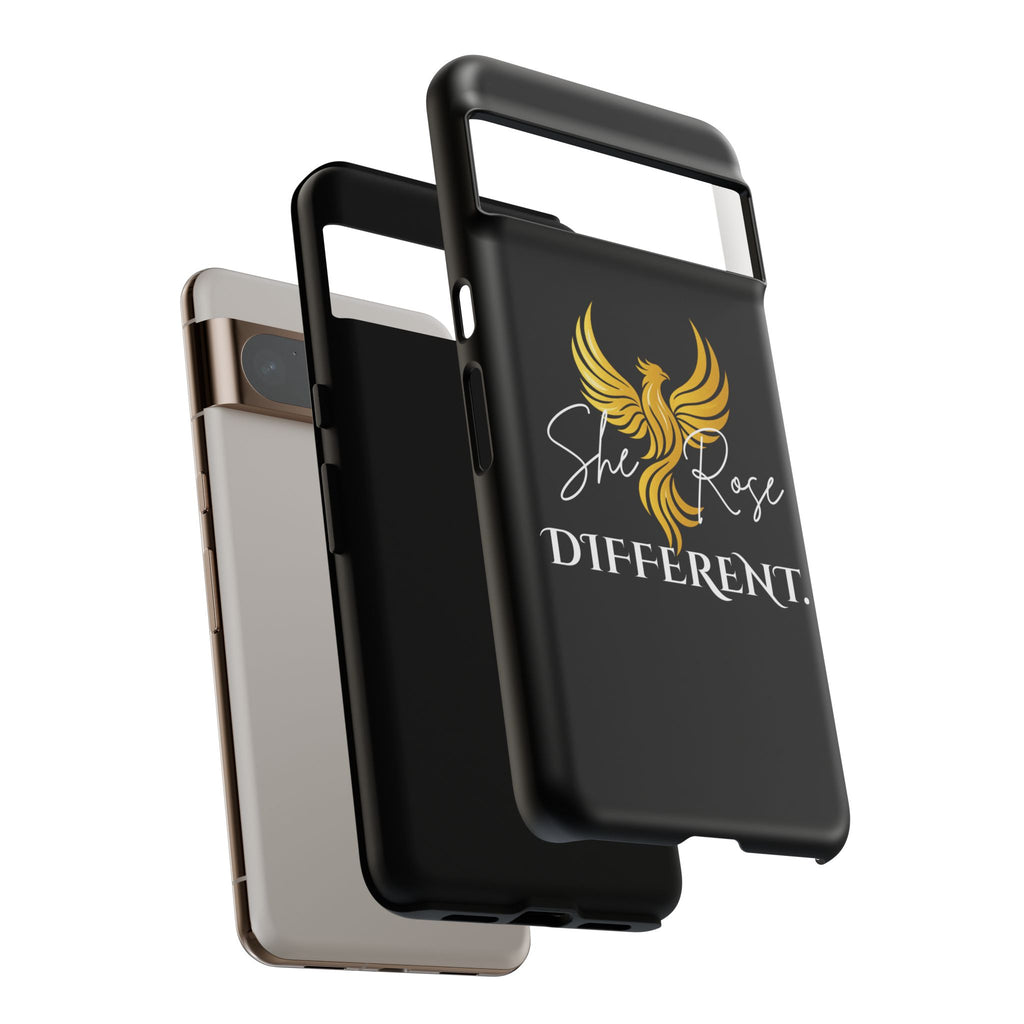 She Rose Different™ Phone Case — Black