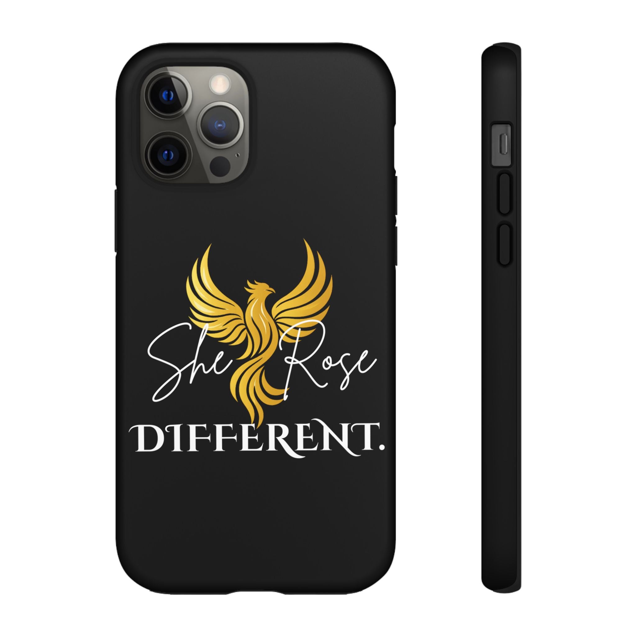 She Rose Different™ Phone Case — Black