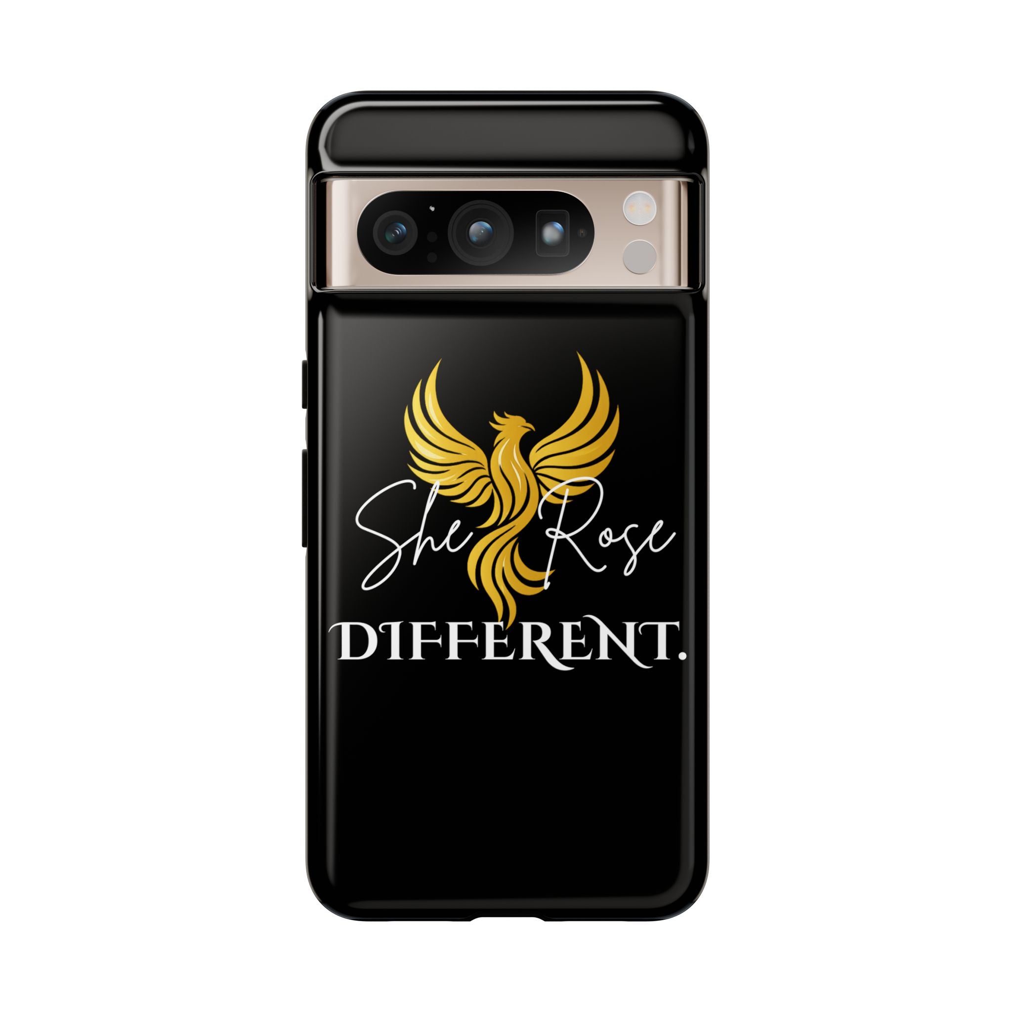 She Rose Different™ Phone Case — Black