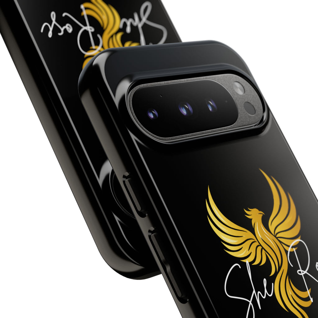 She Rose Different™ Phone Case — Black